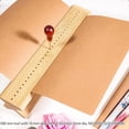 thumbnail image 1 of Bamboo Book Binding Cradle with an Awl, Wood Bookbinding Punching Cradle with Piercing Guide,Easy to Use Guide, 1 of 5