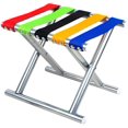 thumbnail image 1 of Portable Outdoor Folding Fishing Stainless Steel Pony Stall Small Stool Train Stool Beach, 1 of 8
