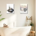 thumbnail image 5 of Elegant Zen Stones Canvas Wall Art Framed Canvas Prints Minimalist Nature Wall Art, Peaceful Zen Wall Art for Bathroom Wall Art, Bedroom Wall Decor, Meditation Yoga Room Wall Decor, 5 of 7