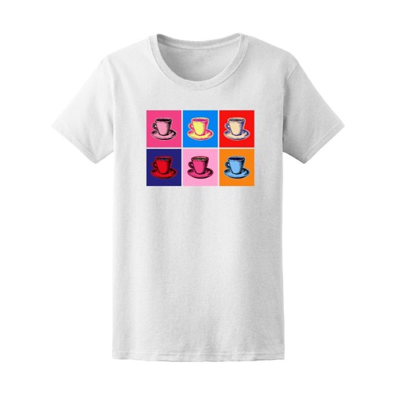 Coffee Mug Pop Art Tee Women's -Image by Shutterstock