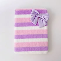 Allytech Furry Case for Apple iPad 9.7" 2018/2017 6th 5th Generation, iPad Air 1 2 Case, Slim Fit Kickstand Faux Fur Plush Flip Cover Case for Apple iPad 9.7" Tablet - Purple