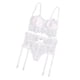 thumbnail image 3 of Conjunto de 3 piezas de lencería para mujer, cinturón de bikini con de SG Salvador Ropa interior de encaje sexy para mujer, 3 of 10