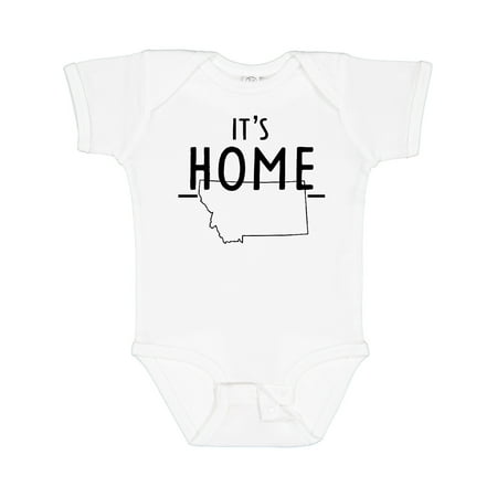 

Inktastic It s Home- State of Montana Outline Gift Baby Boy or Baby Girl Bodysuit