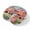 Green Sky Blue Red, variant on Neck Pillow Ergonomic Memory Foam U Shaped Pillows,Spring Country Flowers Soft Portable Neck Head Support Cushion Pillow for Travel Airplane Car Office Use,Abstract Garden Floral Art