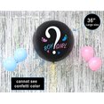thumbnail image 1 of Globo revelador de género con confeti y dardos, globos negros de 36 pulgadas x2 con confet YESHOW YESHOW, 1 of 2