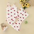 thumbnail image 3 of Valentines Day Baby Girl Outfit Lover Heart Letter Embroider Long Sleeve Romper Top Pant 2pc Set Baby Girl Clothes for Baby Girls Boys 6-12 Months, 3 of 4