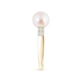 thumbnail image 3 of ANGARA Japanese Akoya Cultured Pearl and Diamond Accents Ring in 14K Yellow Gold for Women | June Birthstone, Birthday, Anniversary, Jewelry Gift for Women | Pearl Ring, 3 of 9