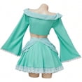 thumbnail image 4 of Princess Blue Dress Sexy Costume Outfit Top Skirt for Teen Women, 4 of 8