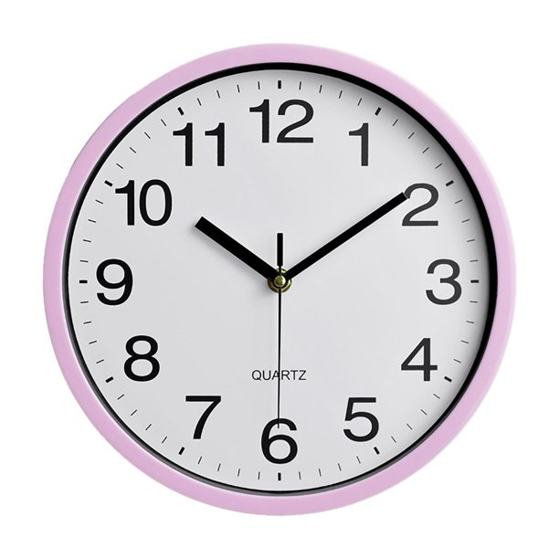 Reloj de pared de plástico de 10 pulgadas Sala de estar Reloj de cuarzo Dormitorio Sala de estar Reloj de pared Reloj Decoración Adecuado para ver