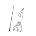 thumbnail image 4 of harayaa Garden Rake Stainless Steel Versatile Ergonomic Design Landscape Leaves Rake 3 and 7 Tooth, 4 of 8