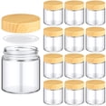 thumbnail image 1 of Frascos de vidrio Norme 120 ml/4 oz con tapas, 12 unidades, reutilizables, 1 of 7