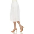 thumbnail image 2 of White Mark Women's Chiffon Pleated Midi Skirt, 2 of 6