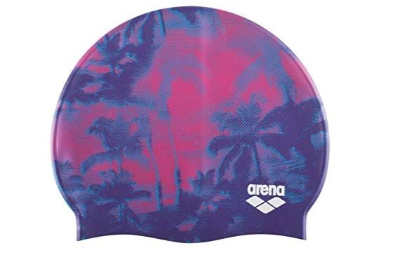 Arena AO Print Swim Cap in Palms-Purple, One Size Fits All - Walmart.com