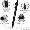 thumbnail image 4 of czcpp-Gel Stylos pour Journalisation et Prise de Notes - Noir Lot de 8, 0.7 mm Pointe Moyenne, Écriture Fluide, Sans Bavure, Stylos Rétractables Sans Purge, 4 of 4