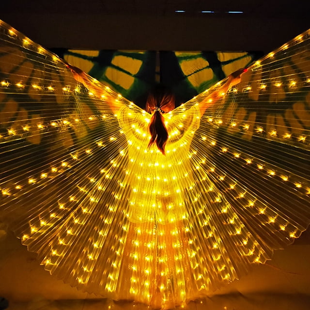 LED Isis Wings Belly Dance Carnival Disfraces Trajes para Mujeres Adultos para Navidad Fiesta de Halloween ANGGREK Otros