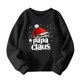 thumbnail image 4 of Blusas y camisas de manga larga con cuello redondo para niños Estampados navideños de manga larga Casual Suelto Forro polar para mayor calidez Sudadera con capucha de manga larga con cuello redondo pa, 4 of 4