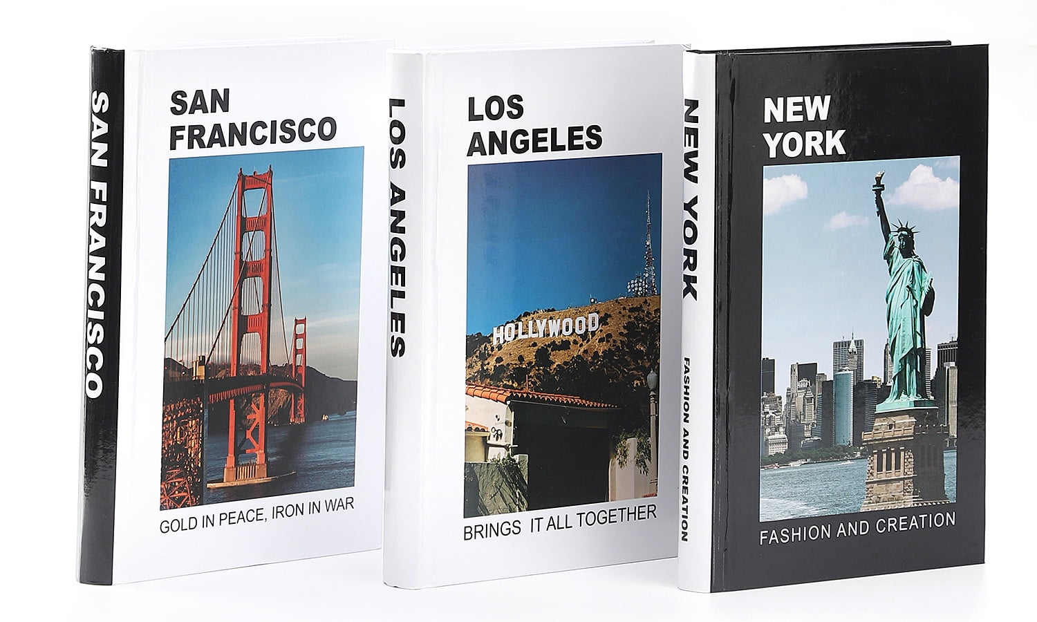 Coffee Table Books, 3 Pcs Faux Books for Decoration, Decorative Books