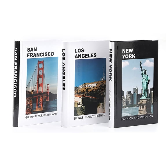 Coffee Table Books, 3 Pcs Faux Books for Decoration, Decorative Books for Home Decor, Books Decor, Coffee Table Decor, Designer Books Decor Set, Fashion Books for Living Room, Bookshelf