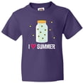 thumbnail image 3 of Inktastic I Love Summer Cute Fireflies Youth T-Shirt, 3 of 5