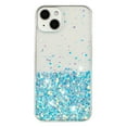 thumbnail image 5 of Compatible with iPhone 14 Bling Case Glow in The Dark Noctiluncent Fluorescent Luminous Phone Case Women Girls Girly Glitter Sparkling Slim Soft TPU Bumper Protective Cover,Blue, 5 of 6