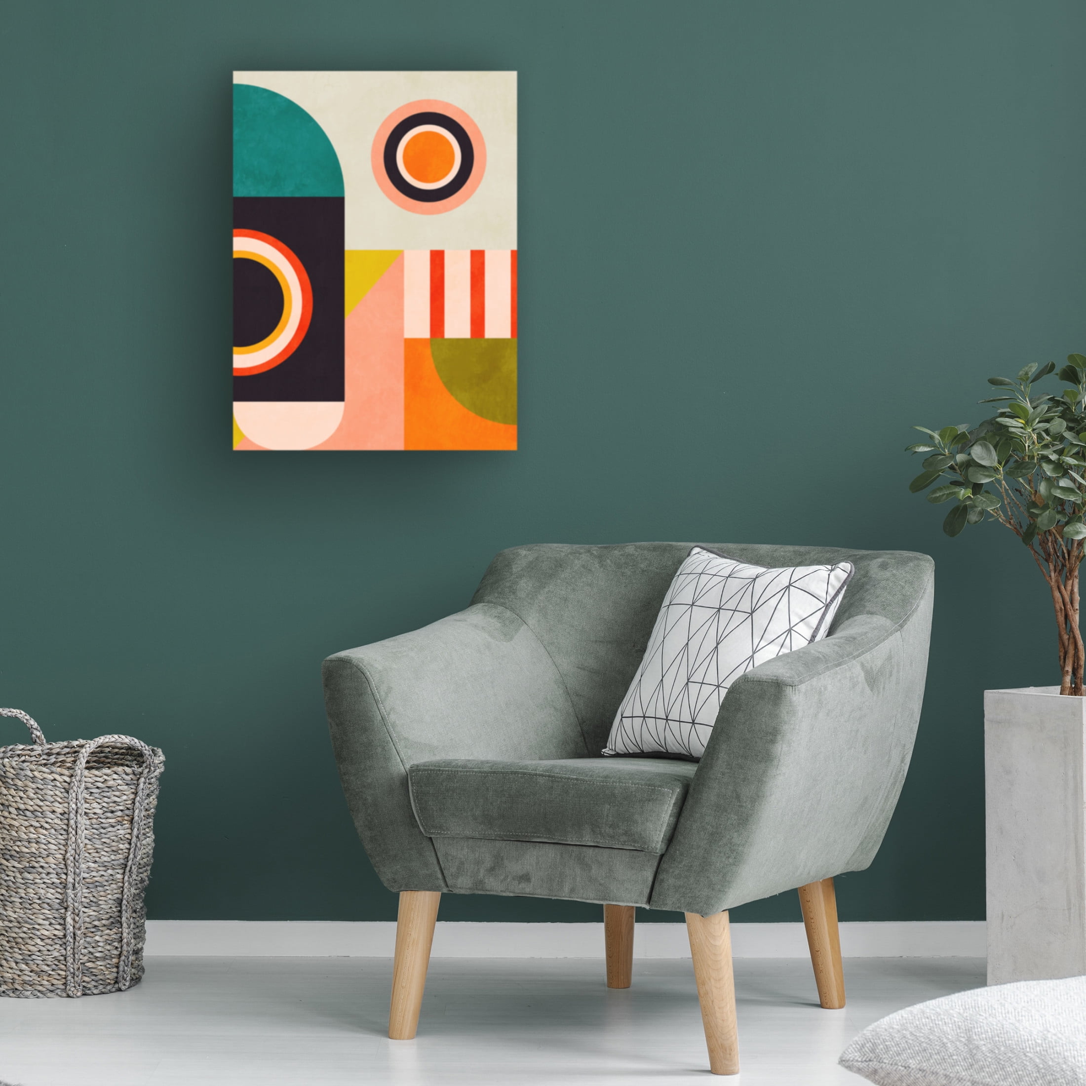 Trademark Fine Art Heidi Westum  Rut Bre Playing Around Shapes 2 Canvas Wall Art