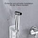 thumbnail image 2 of Ducha de mano para inodoro, cabezal de ducha de bidé, ducha de mano para inodoro para higiene personal y cuña, limpieza de pañales para bebés, 2 of 5