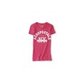 thumbnail image 1 of Aeropostale - Camiseta con adornos cuadrados con purpurina para mujer, rosa, grande Aeropostale Camiseta adornada, 1 of 1