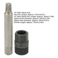 thumbnail image 4 of Alternator Pulley Wrench Kit 33 Teeth Spline Socket Drill Bit Puller Remover Tool Replacement for Bosch Alternators, 4 of 5