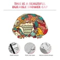 thumbnail image 5 of Kdxio Funny Owl Bird Print Shower Cap for Women,Elastic and Reusable,Double Waterproof Layers Bathing Hat, 5 of 9