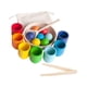 thumbnail image 2 of Bolas de arcoíris en vasos, juguete de clasificación de colores de bolas de arcoíris, juego de emparejamiento sensorial con bolsa de almacenamiento,, 2 of 9