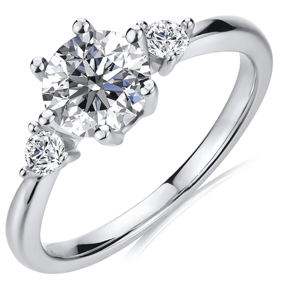 Moissanite by Cate & Chloe Sarah 925 Sterling Silver Engagement Ring 1.0TCW for Women, Gift for her