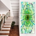 thumbnail image 1 of Light Blue Digital Flower Petals Close up - Floral Canvas Art Print, 1 of 3