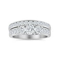 thumbnail image 1 of 2.00ctw Diamond Three Stone Bridal Set in 14k White Gold, 1 of 1