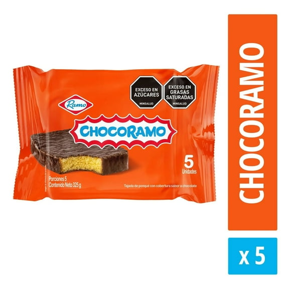 ChocoCake Chocoramo 5 Pack - 65g - Imported From Colombia