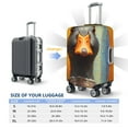 thumbnail image 6 of Haiem Colorful Painted Duck Luggage Cover Printed Suitcase Covers for Luggage Elastic Washable Suitcase Protector Fits 18-32 Inch Luggage-Medium, 6 of 9