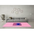 thumbnail image 3 of Ahgly Company Indoor Rectangle Abstract Pink Modern Area Rugs, 4' x 6', 3 of 4