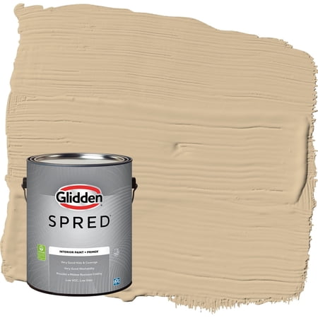 Glidden Spred Pony Tail / Beige, Flat Interior Paint with Primer, 1 Gallon