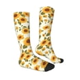 thumbnail image 3 of Fotbe Classical Cute Sunflower print Women's Men's Novelty Crew Socks Cotton Socks Knee High Socks for Walking,Running,Nurses,Pregnancy, 3 of 8