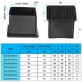 thumbnail image 5 of Uxcell Square Plastic Hole Plugs 1.5 Inch, 4 Pack Tubing Insert End Cap for Furniture Chair Leg Fence Post Pipe Black, 5 of 7