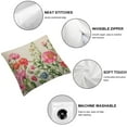 thumbnail image 4 of Nawypu  Rose Flowers Decorative Throw Pillows Covers, Watercolor Bouquet Floral Rose Peony Garden Throw Cushion Cover 2pcs Pillowcases for Bedroom Sofa Living Room, 2pcs 20x20in, 4 of 6