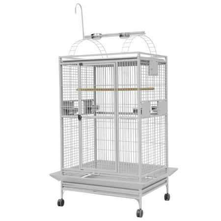 A and E Cage Co. 36"x28" Play Top Cage - White