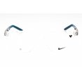thumbnail image 4 of Nike NIKE 7271 900 Men's Clear/Space Blue Square Frame Eyeglasses, 4 of 5