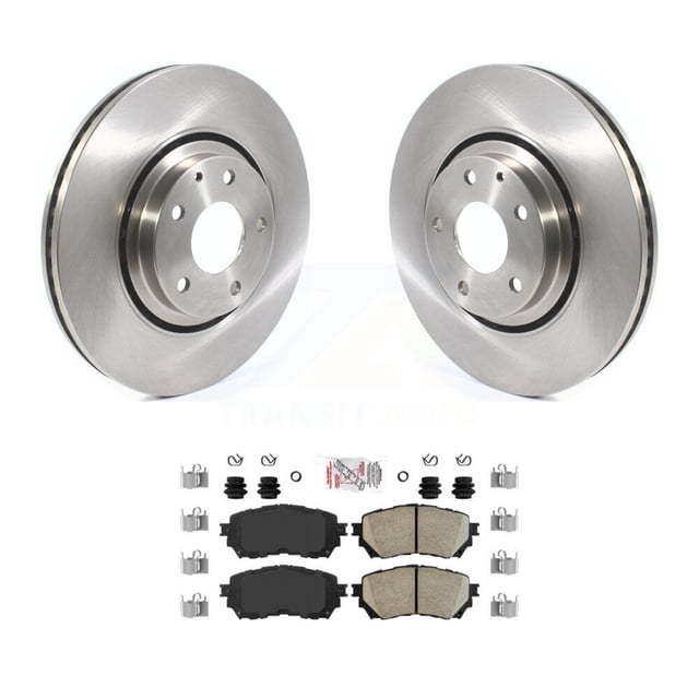 Transit Auto Front Disc Brake Rotors and Ceramic Pads Kit for Car 2021 Mazda 6 Turbocharged K8A-103796