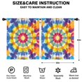 thumbnail image 2 of Blackout Kids Curtains,Colorful Rainbow Tie Dye Spiral Pattern Childrens Insulated Curtains Set Of 2,Bedroom Essentials,Toddler Room Decor 52"x63", 2 of 5