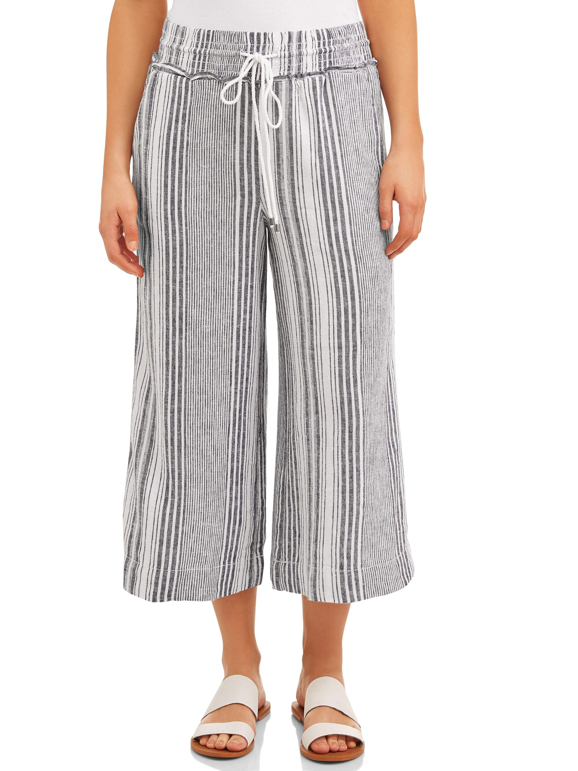 Time and Tru Linen Pant Women's - Walmart.com