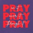 thumbnail image 6 of Wild Bobby, Pray On It Pray Over It Pray Through It Inspirational/Christian Women Racerback Tank Top, Purple Rush, X-Large, 6 of 6