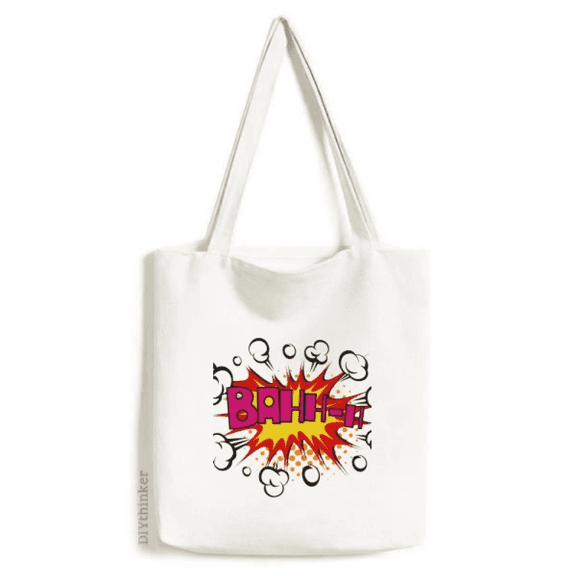 Boom Fire Clouds Tote Canvas Bag Shopping Satchel Casual Handbag