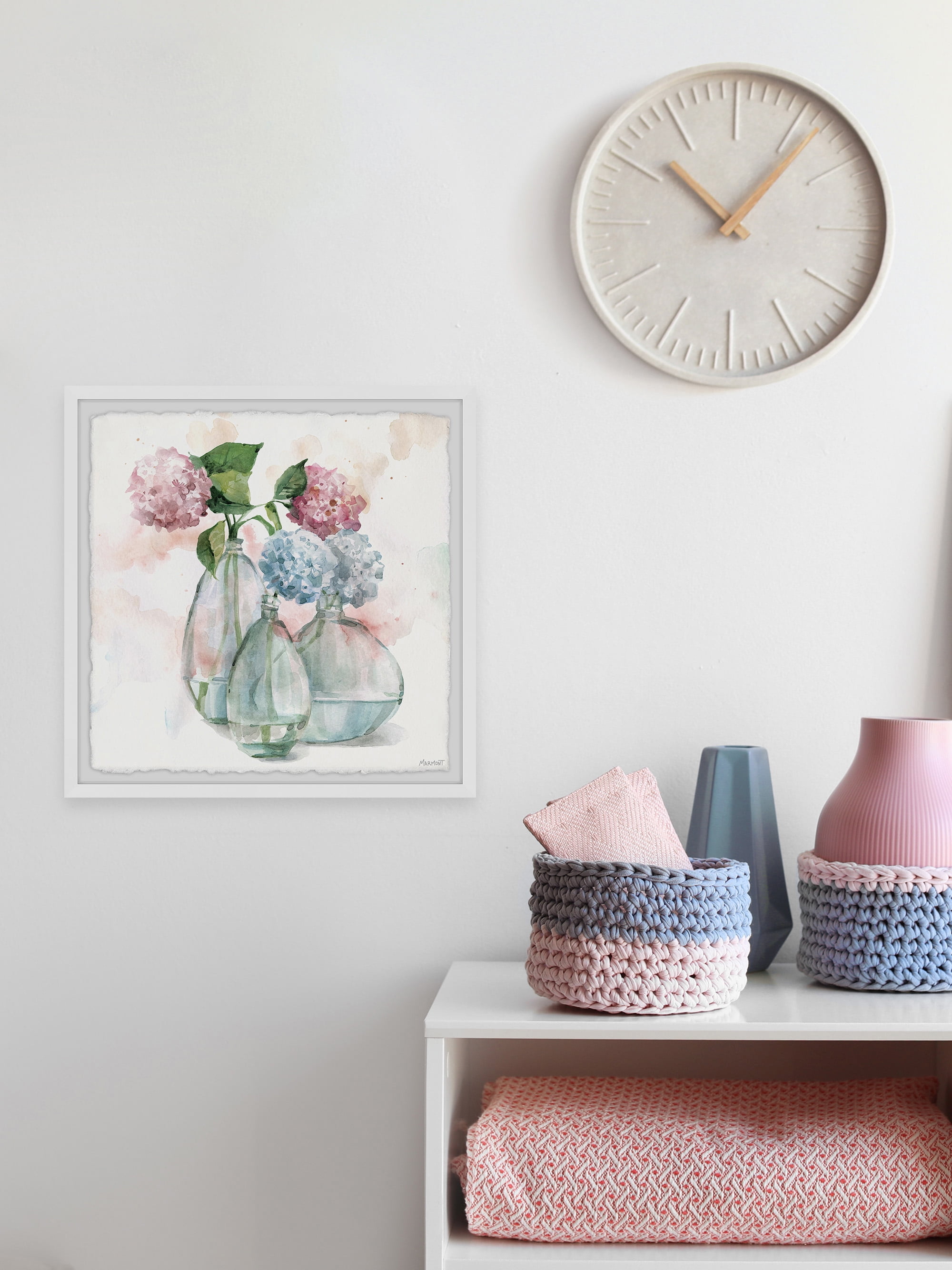Marmont Hill Chrysanthemums Framed Wall Art, 12" x 12"