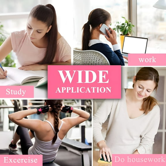 VANIDO Black Hair Ties for Thick Hair - 100 Pieces for Daily Use