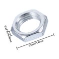 thumbnail image 2 of ETHZZLE 200 Pcs Écrous de Lampe en Fer Écrous de Verrouillage Argent Installation, 2 of 8